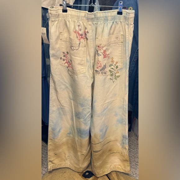 NWT Anthropologie Pilcro Pull-On High-Rise Wide-Leg Jeans - small * RARE * - Picture 7 of 10